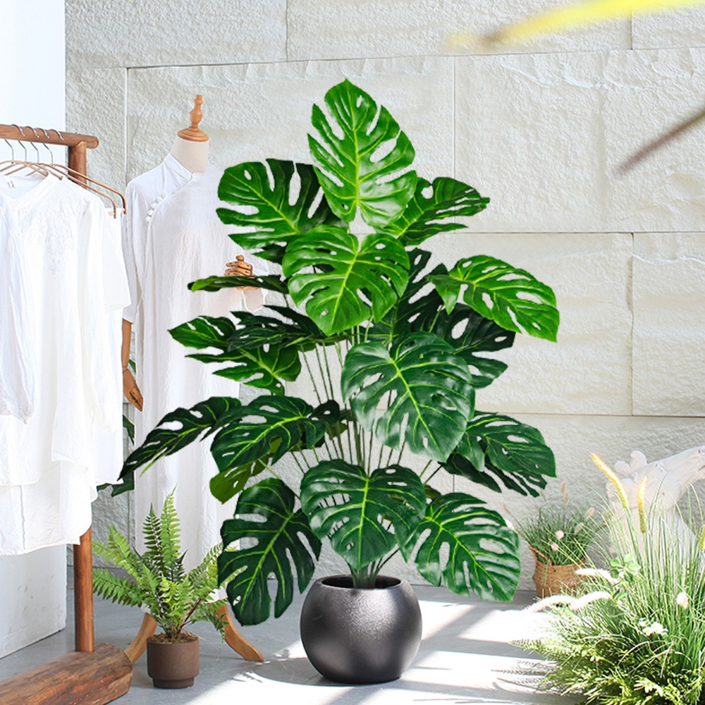 70–100cm Artificial Monstera Tree – Tropical Decor for Home/Office