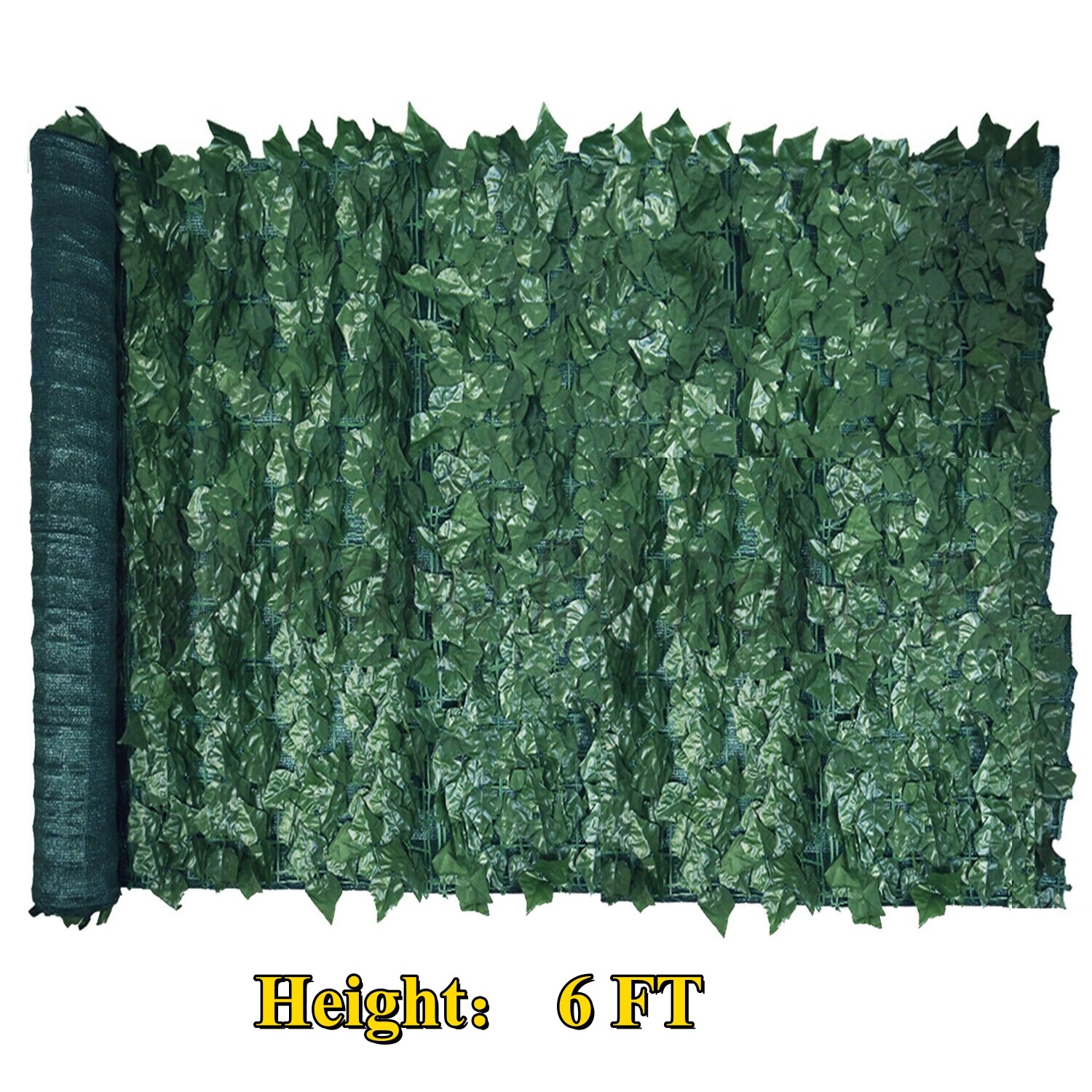 6ft Artificial Hedge Faux Ivy Leaves Privacy Fence Screen Garden Home Wall Decor