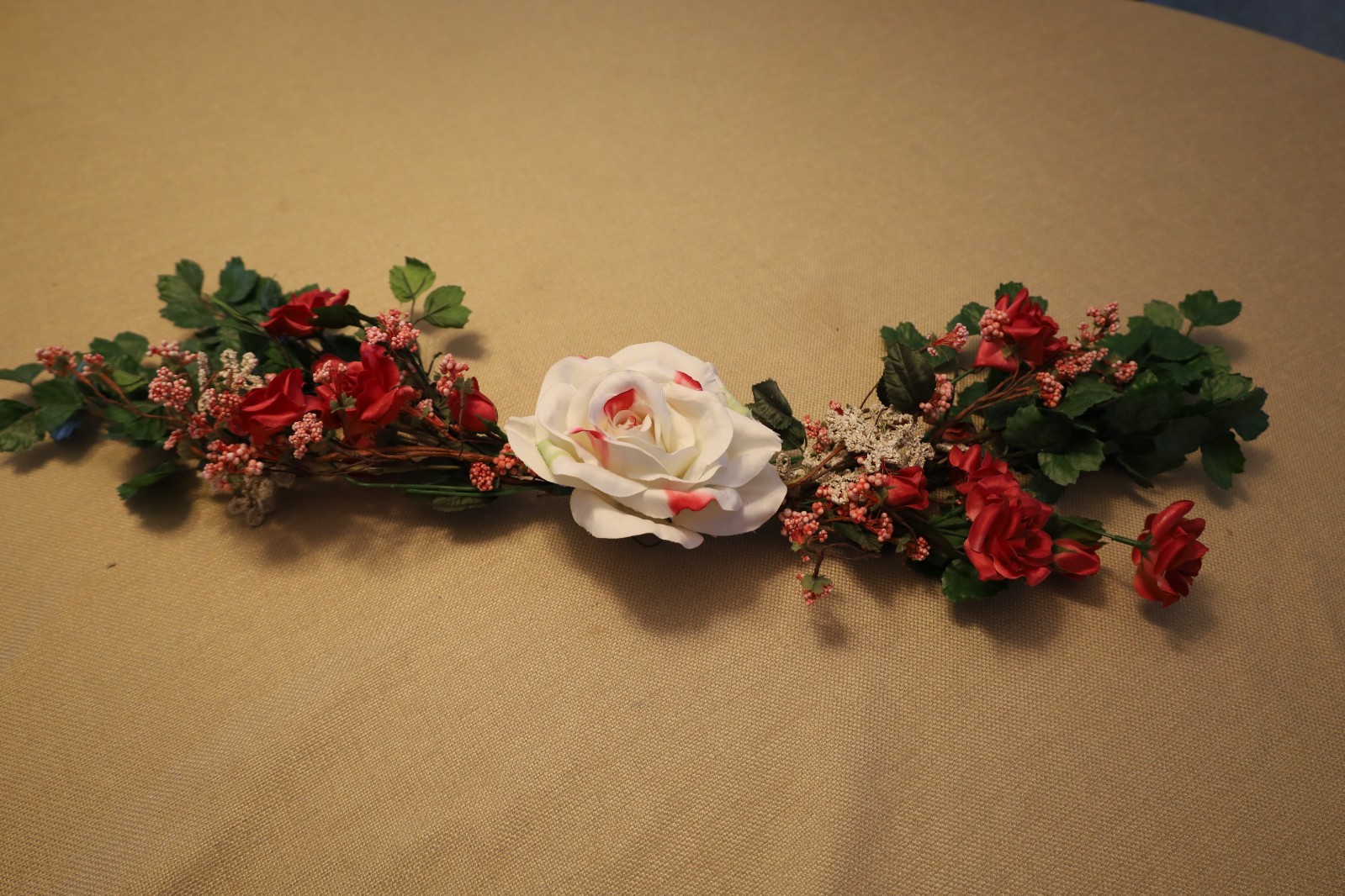 Spring Faux Silk Floral Door or Wall Swag