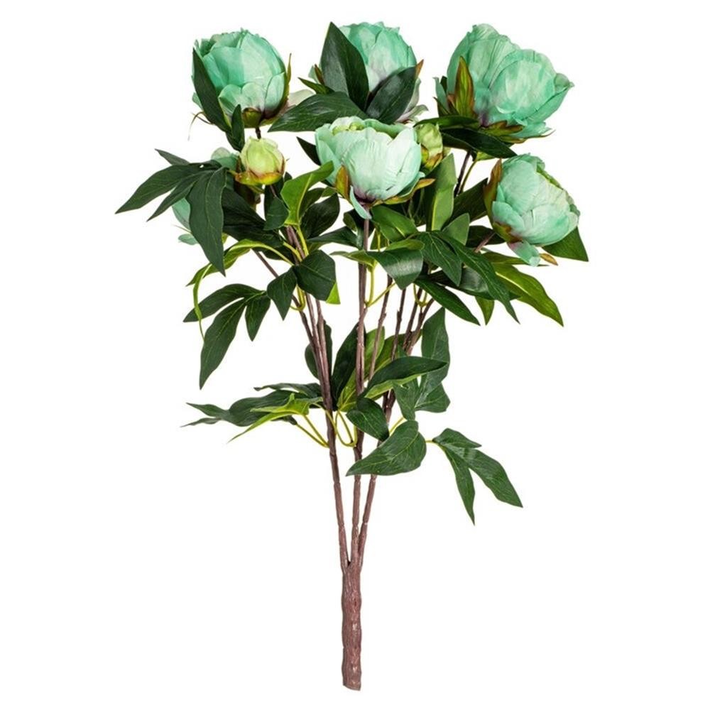 Vickerman 23″ Contemporary Fabric Artificial Peony Spray in Green