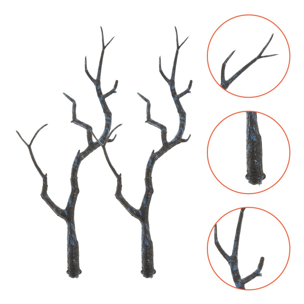 10Pcs Decorative Artificial Tree Stems Coffee Color for Office and Home Use
