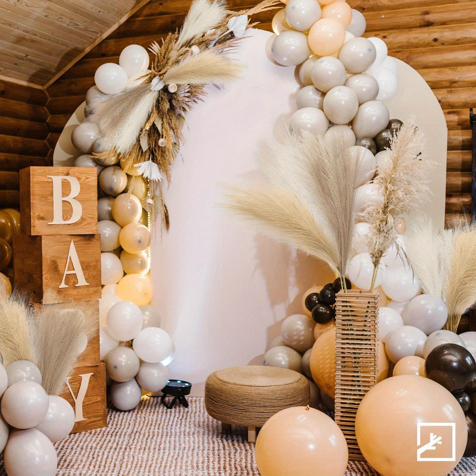 6PCS Artificial Pampas Grass Decor Flowers Fake Plant Reed for Floral Table Home
