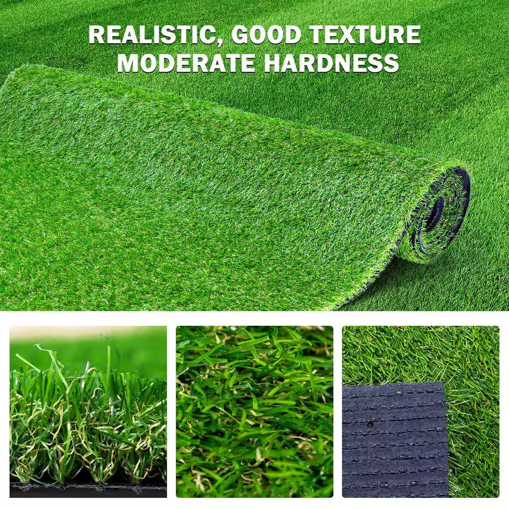 3.3 Ft. X 10 Ft. Green Artificial Grass Realistic Synthetic Thick Fake Faux Gras