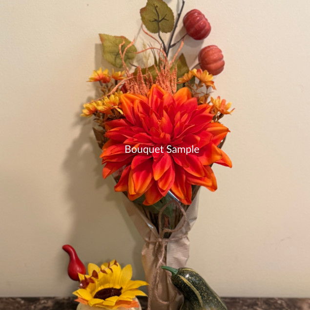 Artificial Flower Arrangement 32oz Mason Jar LED Fall Rustic Home Floral Decor