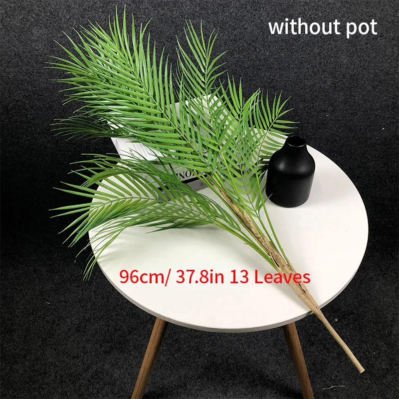 50-125CM Large Artificial Palm Tree Fake Monstera Plant Faux Fern Plant Leaves
