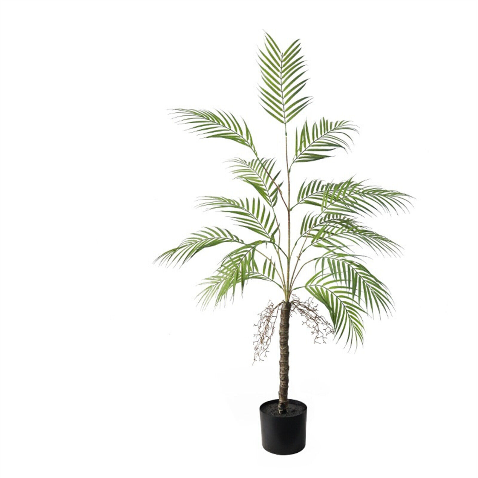 4ft/5ft Artificial Golden Cane Palm Tree Faux Plant Indoor Outdoor Home Decor