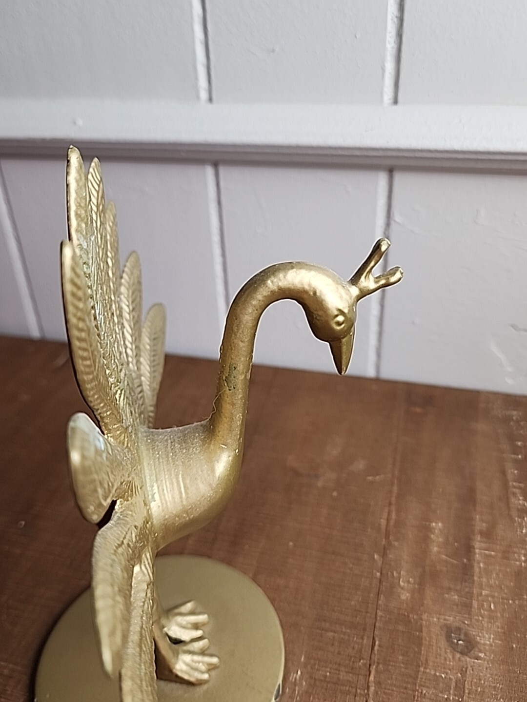 IKEA Markniva Decorative Brass Like Peacocks Figurine Gold