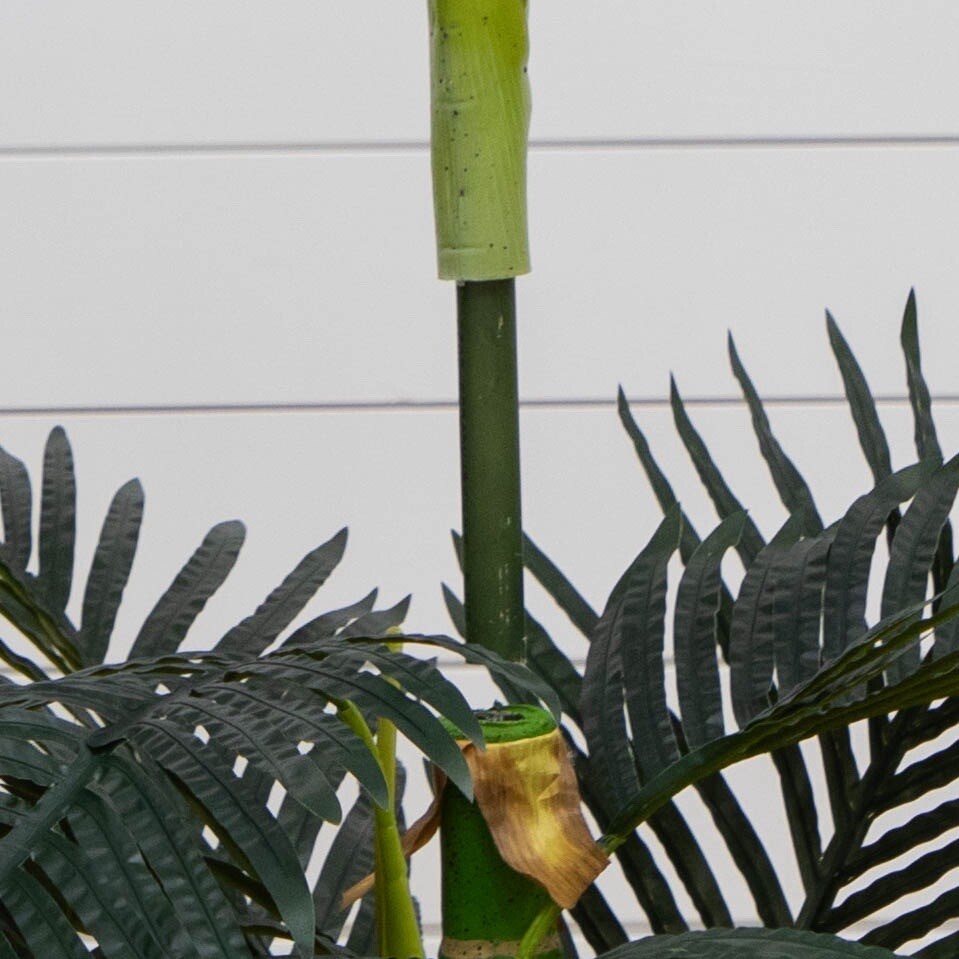 6.5′ Double Trunk Golden Cane Artificial Palm Tree Home Decor.