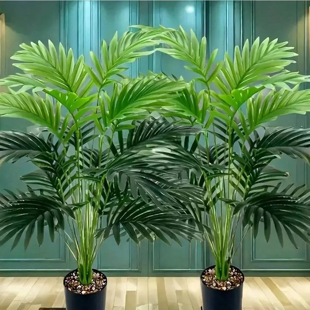 36 Leaves Areca Palm Artificial Plant Large Realistic Indoor Outdoor Decor