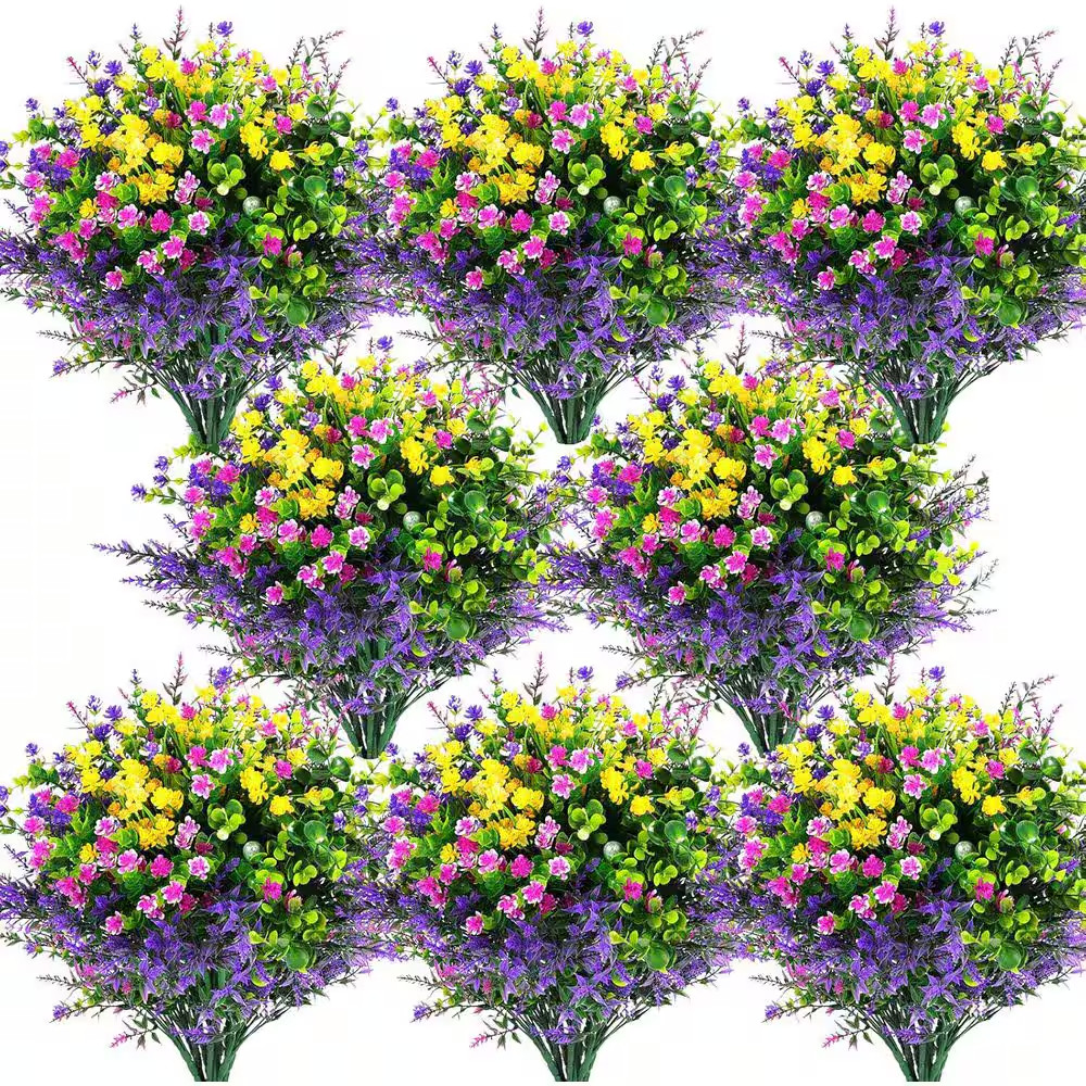 3 In. H Multiple Color Artificial Daisy Flowers for Indoor and Outdoor Decor