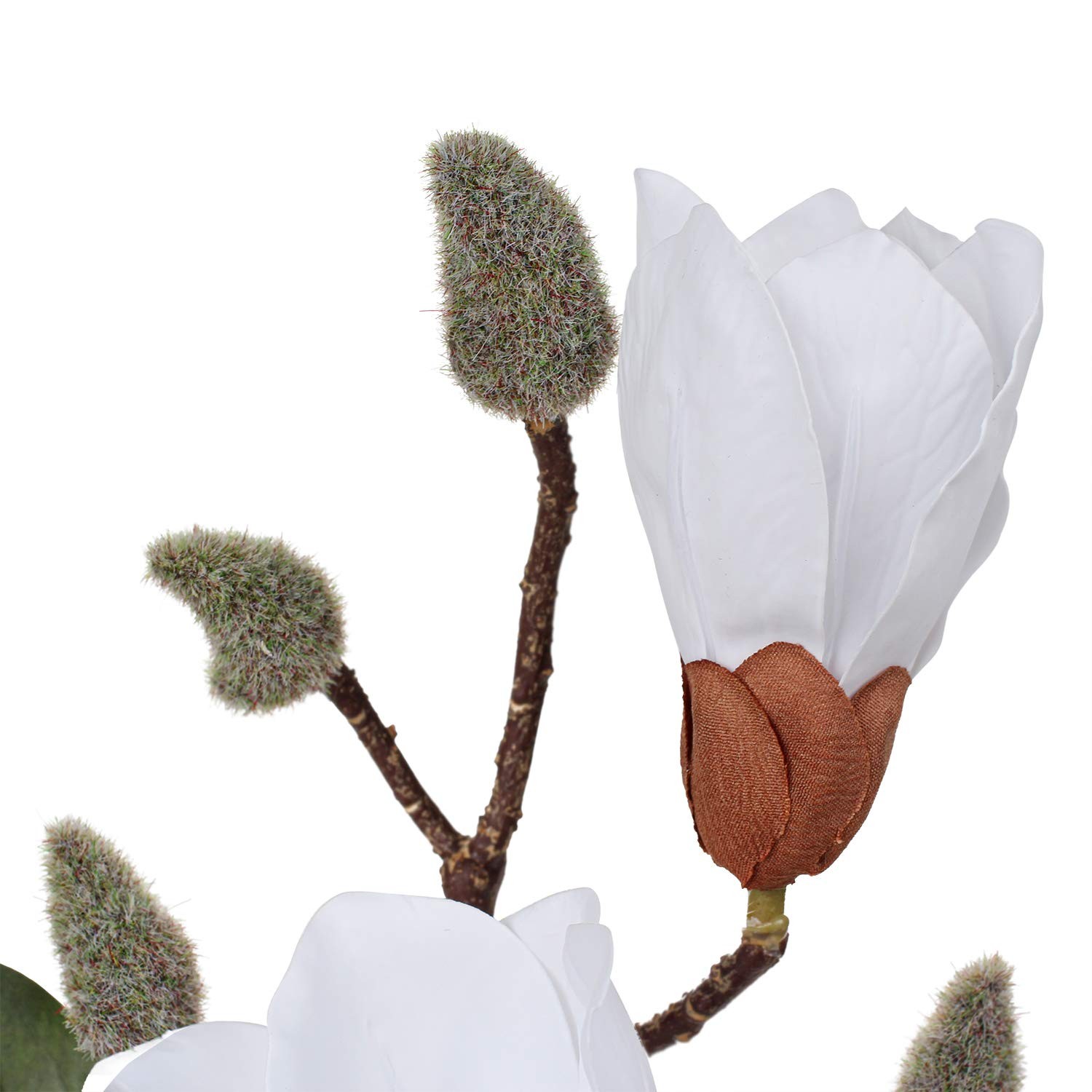 Magnolias Artificial Flowers 3Pcs Silk Magnolias Stems Faux Magnolia Flowers …