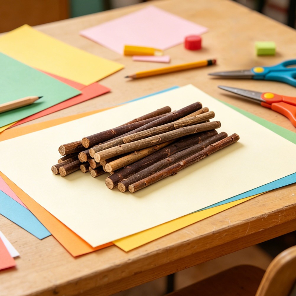 70PCS Craft Sticks: 20CM/8″ Wood Twigs – Decorative Natural Branches for DIY