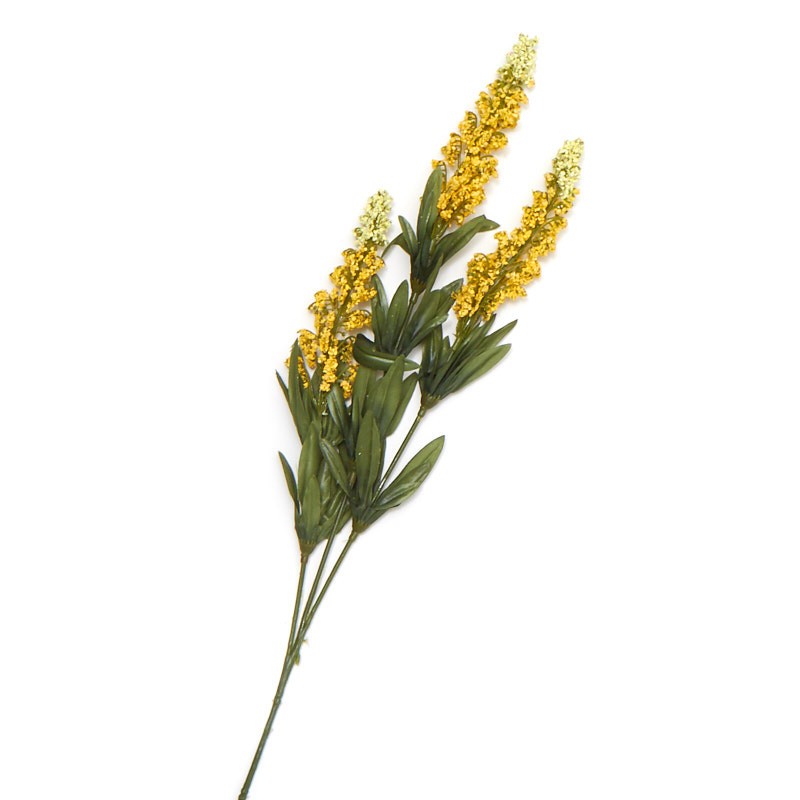 Set of 6 Yellow Artificial Butterfly Bush 27″ Floral Sprays