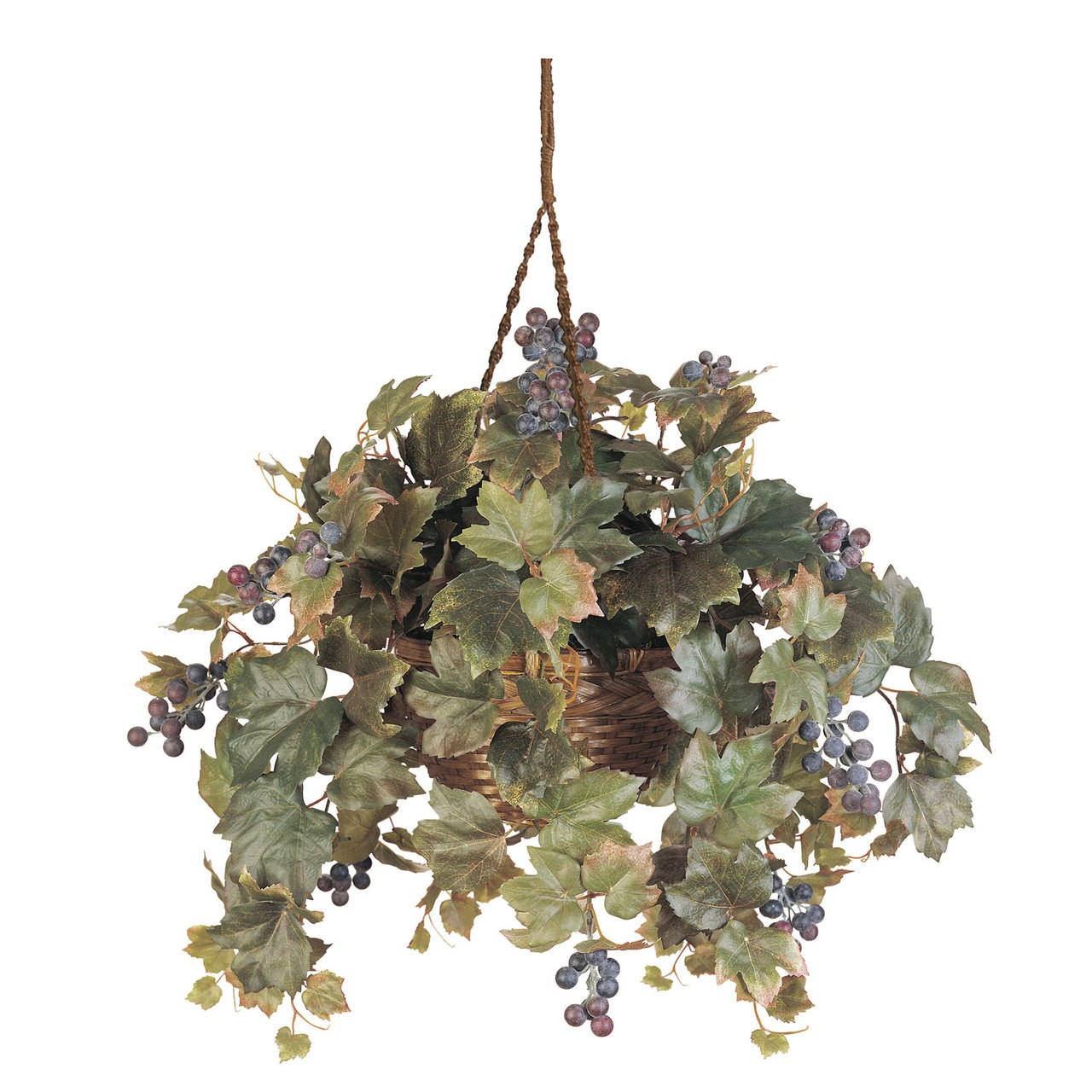 All Season Grape Leaf Hanging Basket