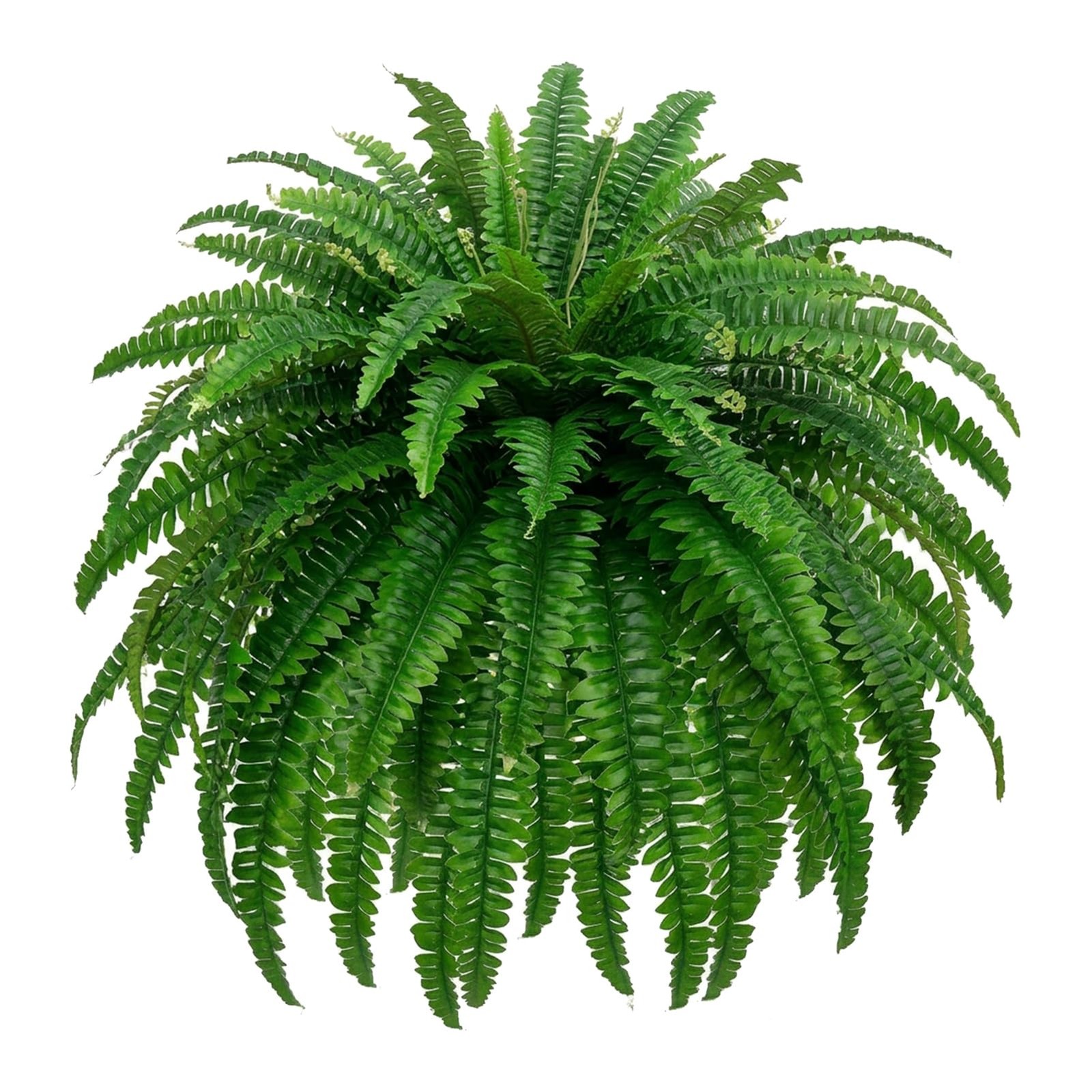 GYERB 48″ Large Artificial Boston Fern Plants for Outdoor Indoor, Fake Ferns …