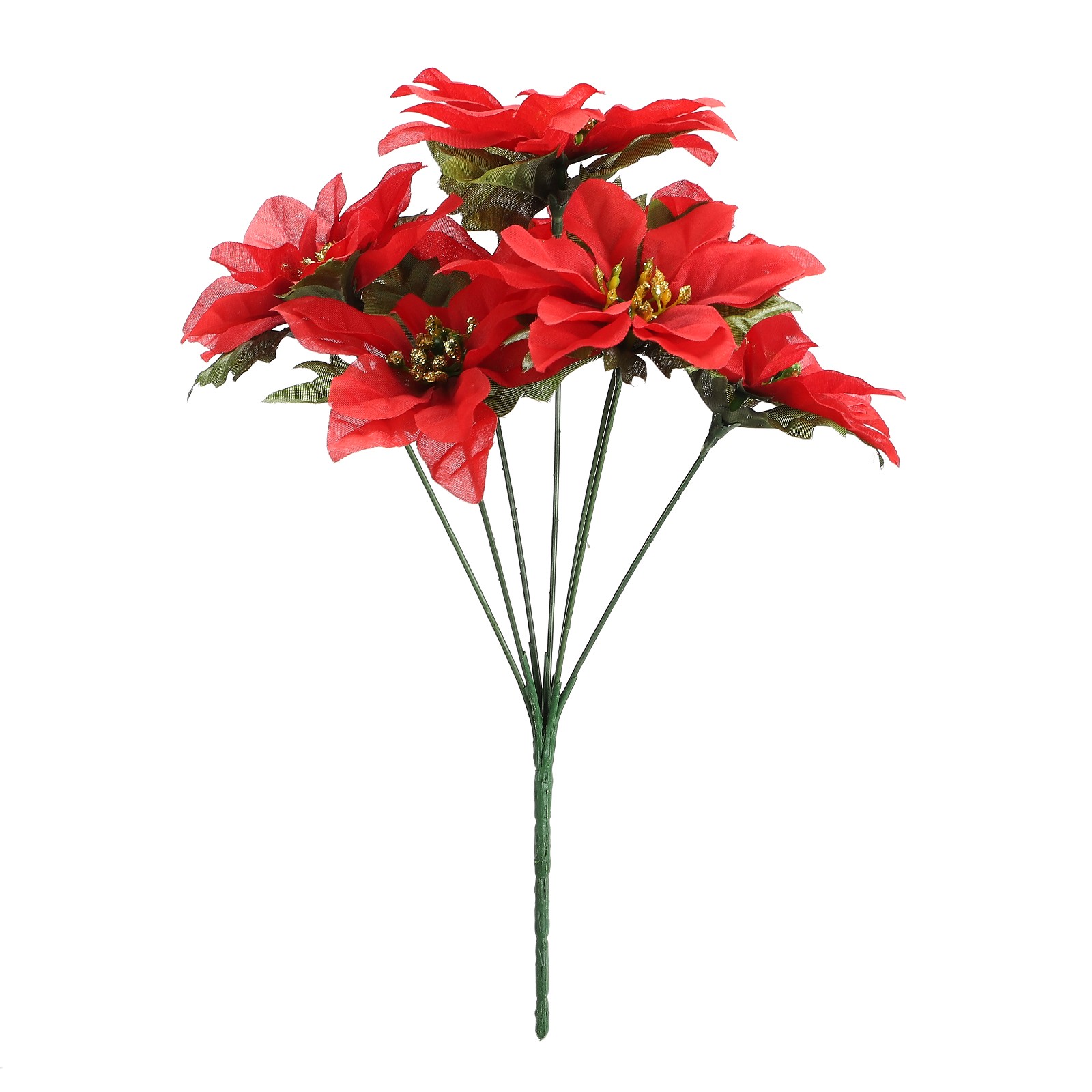 35cm Red Poinsettia Artificial Flower Arrangement