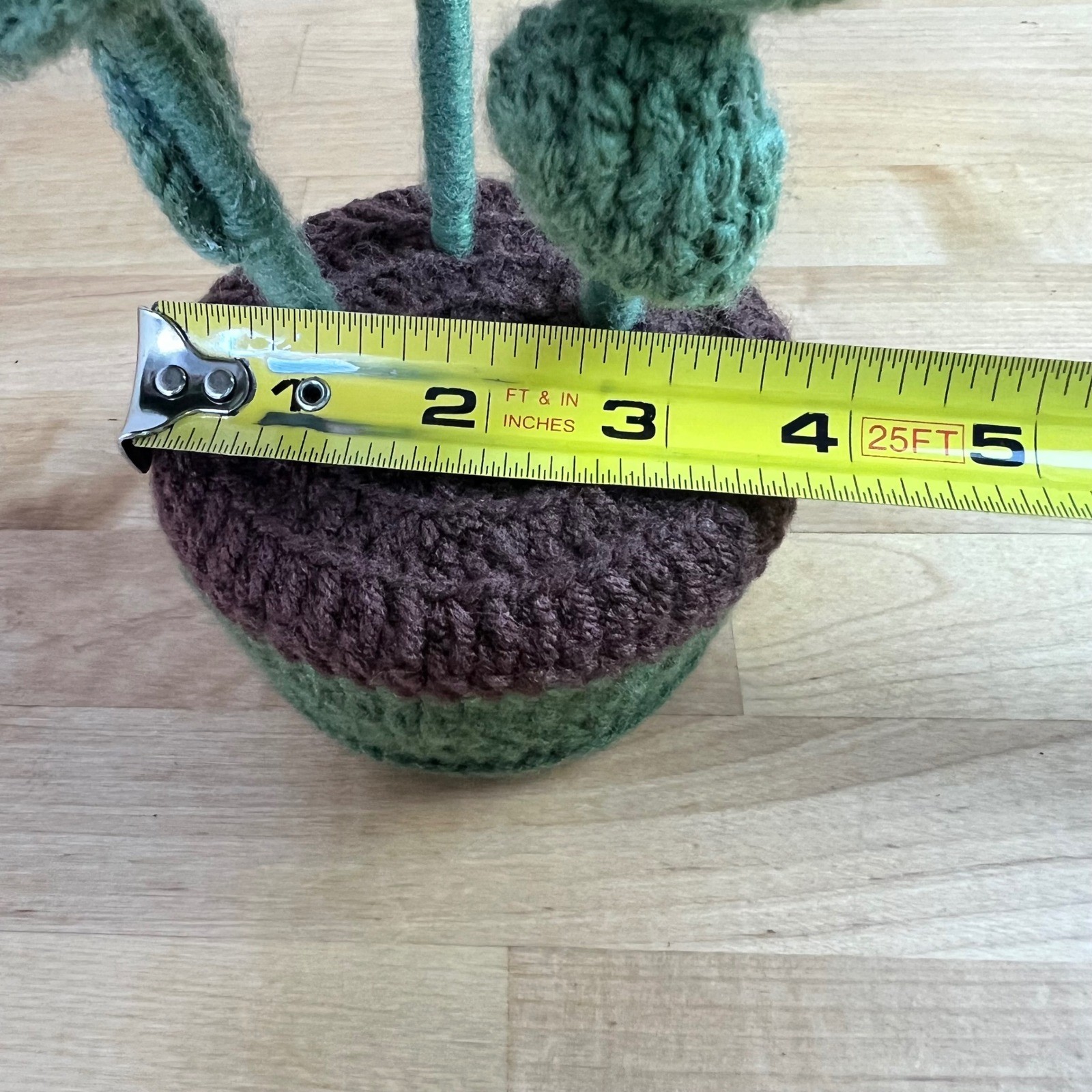 Handmade Crochet Sunflower and Red Roses Potted Plant Decor Floral Cottagecore