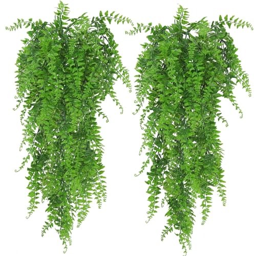 Artificial Hanging Plants Fern Vine – Fake Ivy Leaves Decoration for Indoors 2