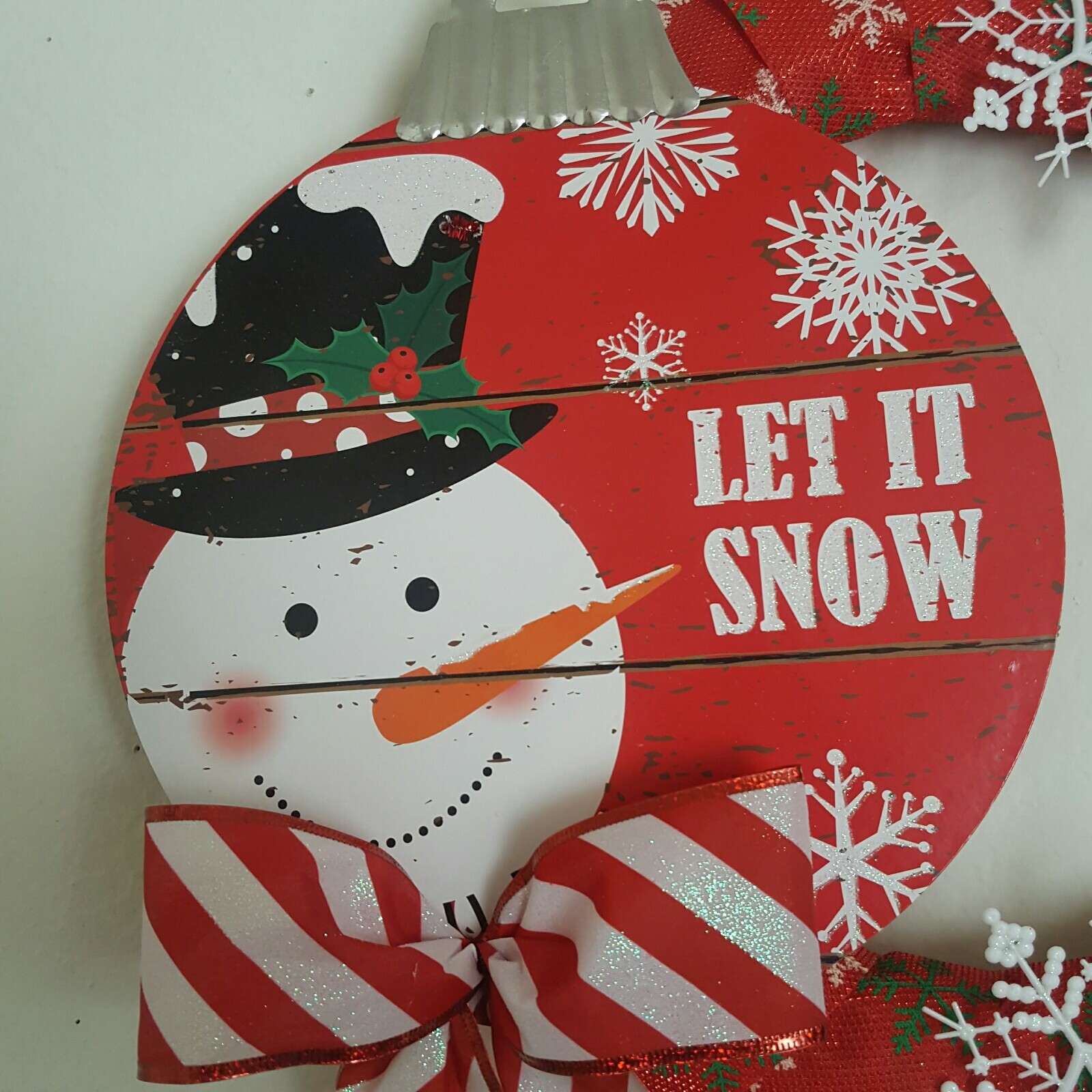 Gorgeous Snowman christmas Wreath Wall door home hanger Decor. “Unique design “
