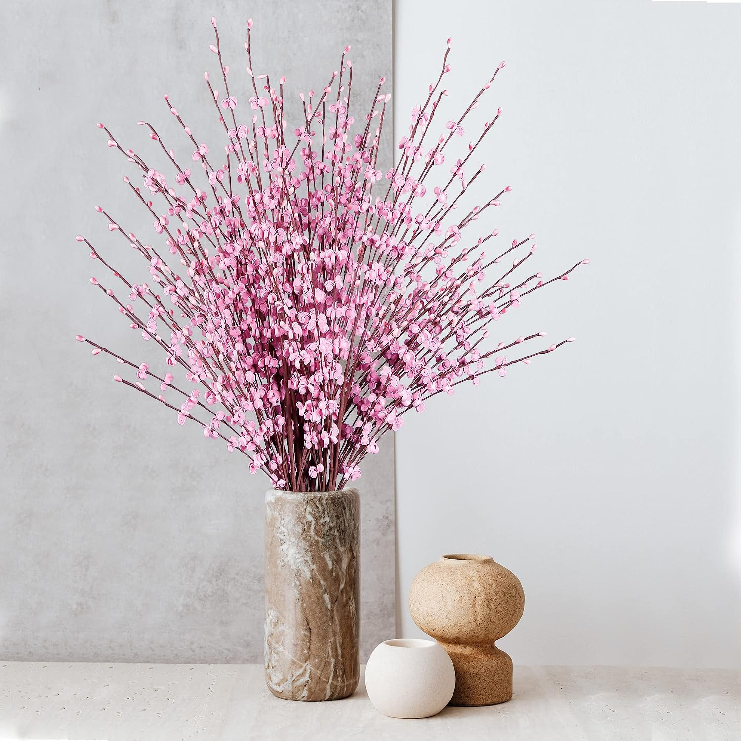 10 Pcs 29.5’’ Long Artificial Jasmine Flowers Tall Fake Flower Bouquet Faux Jasm