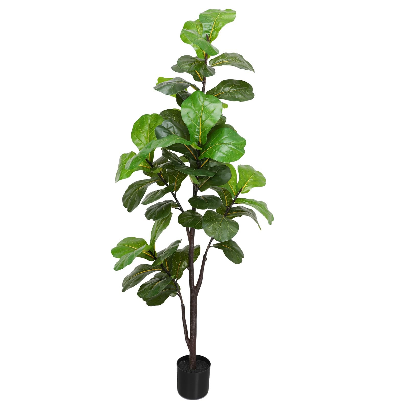 6ft Faux Fiddle Leaf Fig Treeartificial Ficus Lyrata Plant Tree With 86 Leavesfi