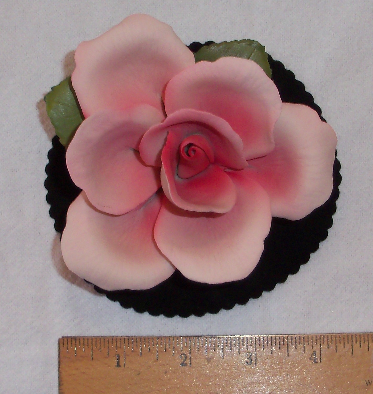 CAPODIMONTE PORCELAIN PINK ROSE BY NAPOLEON OF ITALY – CLASSIC LADIES GIFT