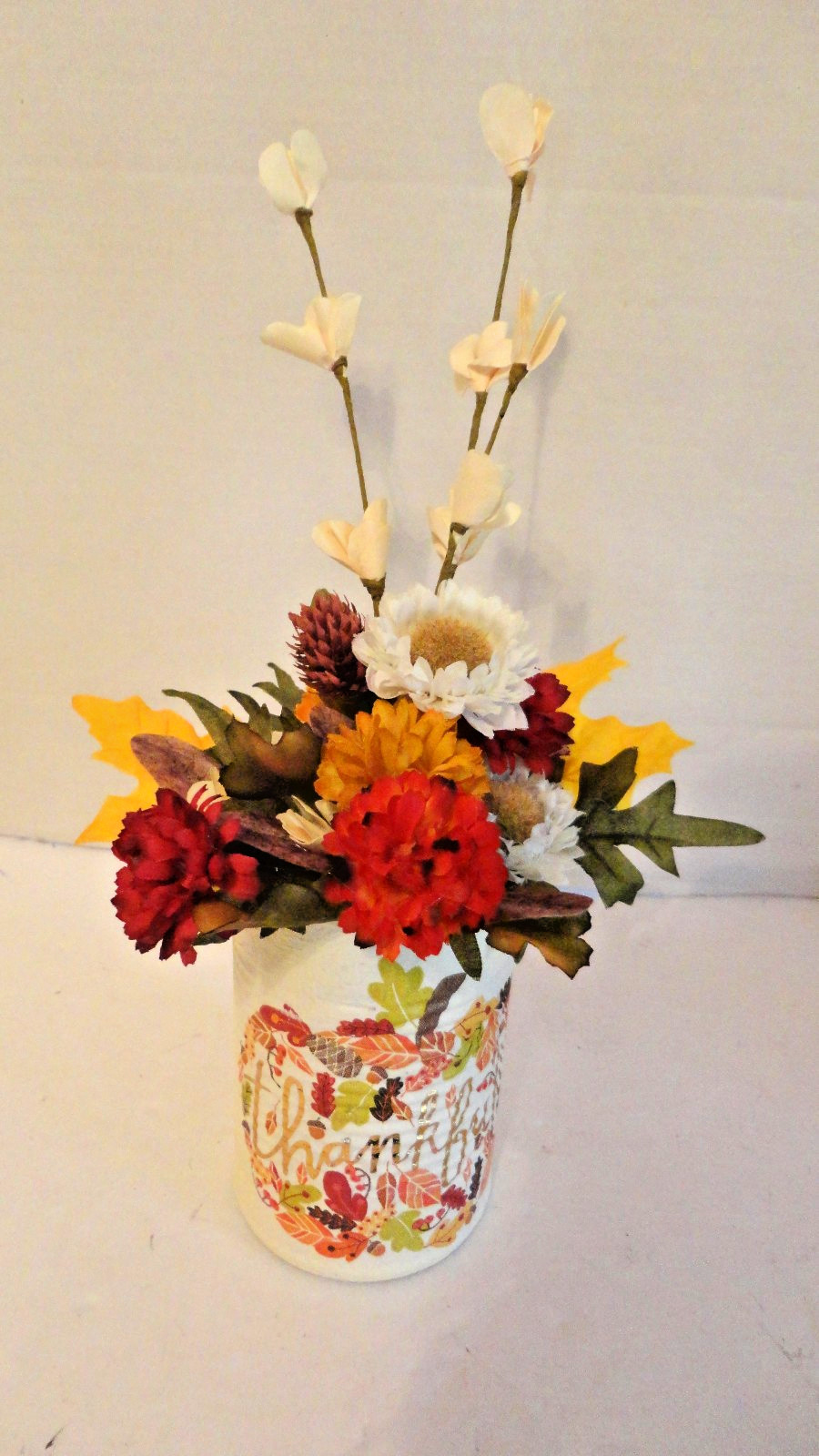 Autumn Floral Arrangement Thanksgiving~Tabletop~ 12 inches~ Handmade