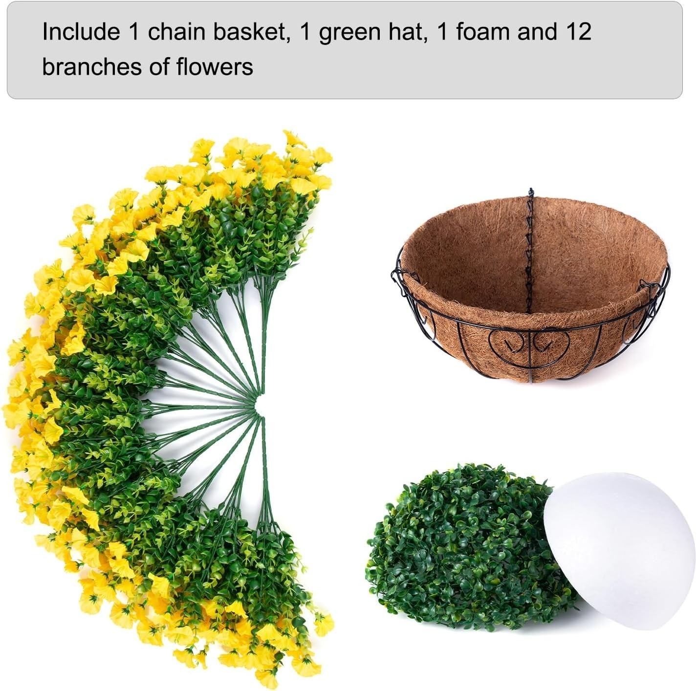 UV-Resistant Morning Glory Hanging Flowers – Easy Assembly for Instant Décor