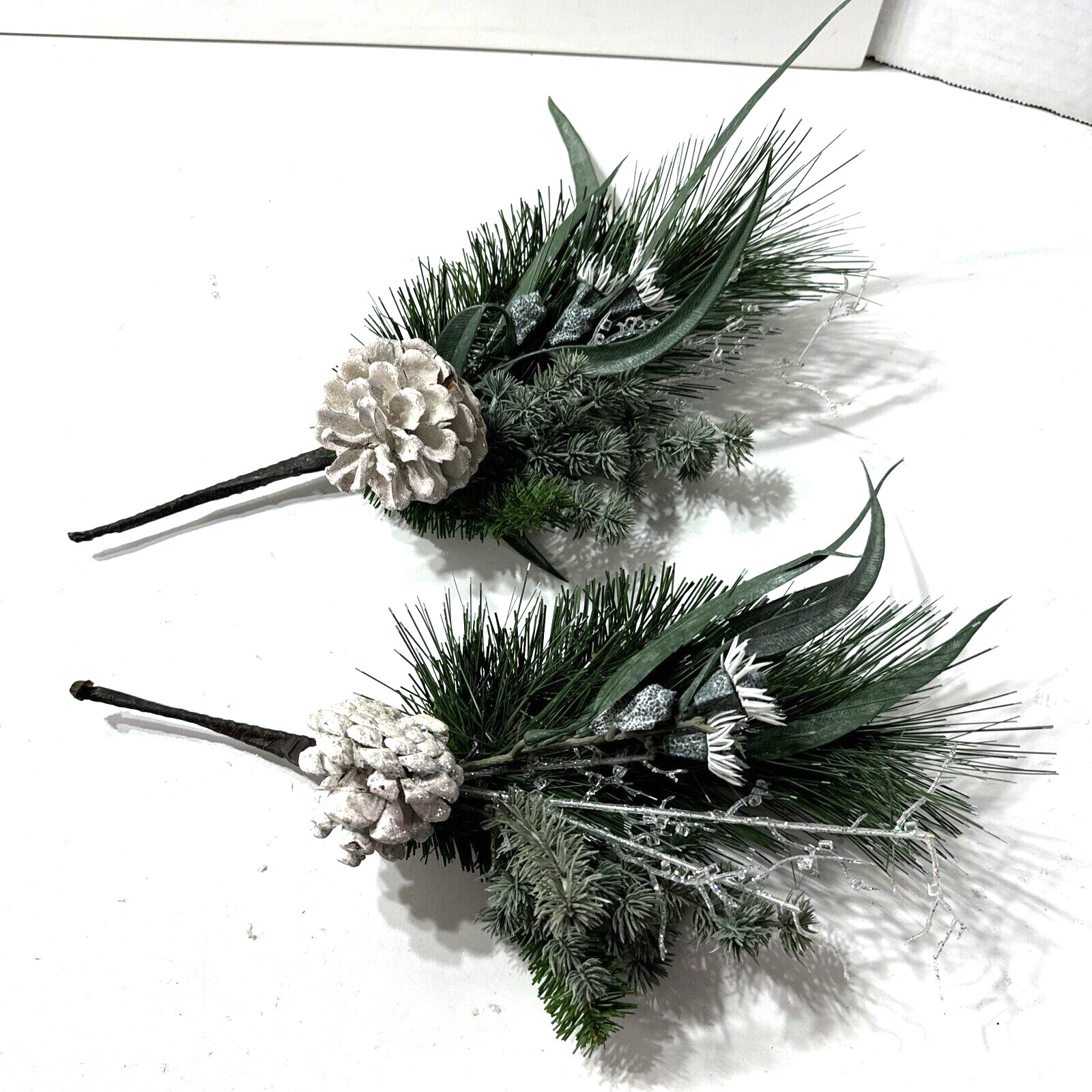 17X ESTATE Vintage ICY Stems Faux Branches Assorted Vase CHRISTMAS DECOR
