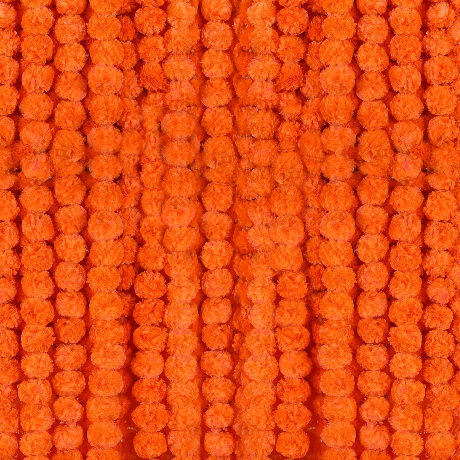6 Pcs – 5 Feet Marigold Garland Indian American Wedding Party Mantle Decorati…