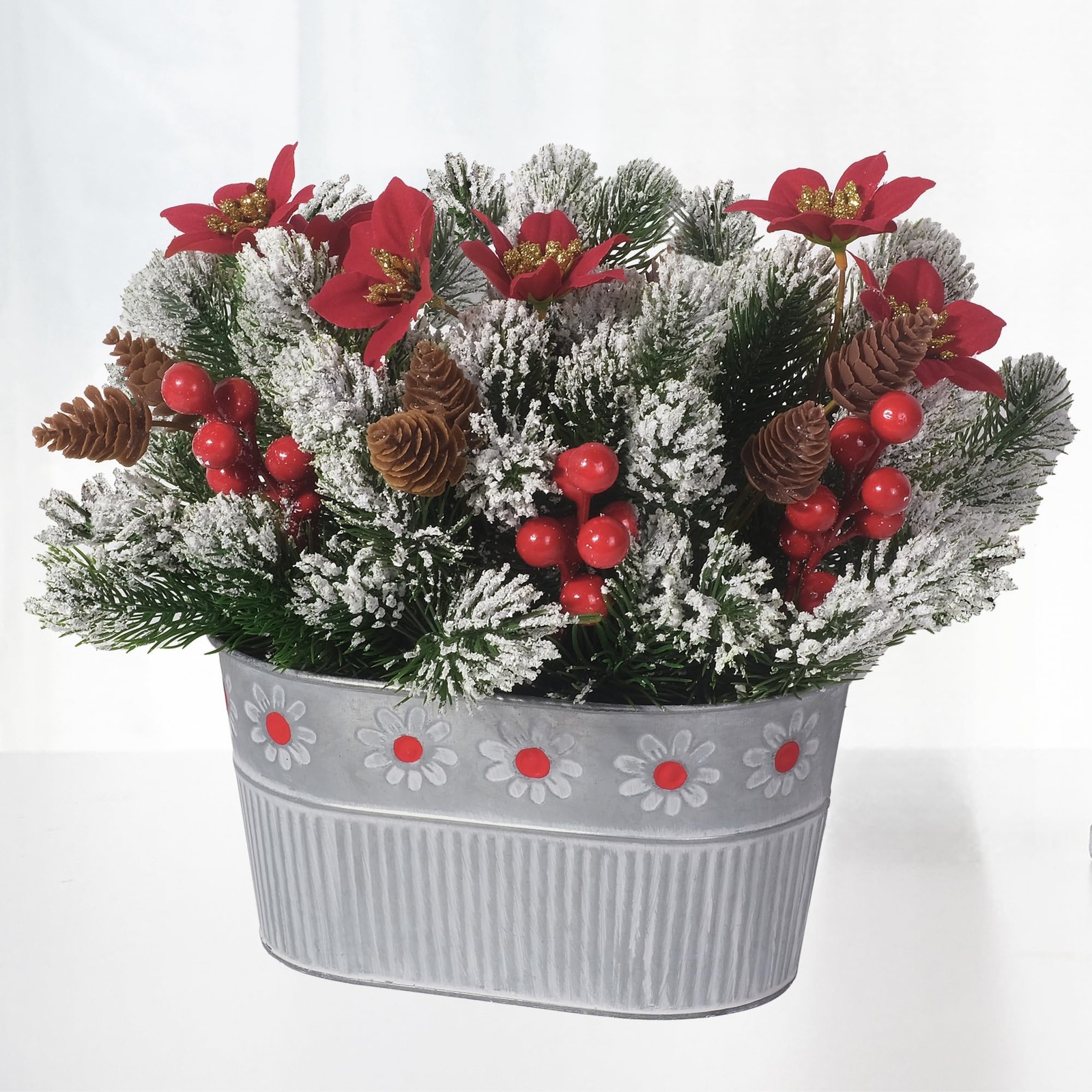 Christmas Centerpiece Table Decorations Artificial Norfolk Pine Branches