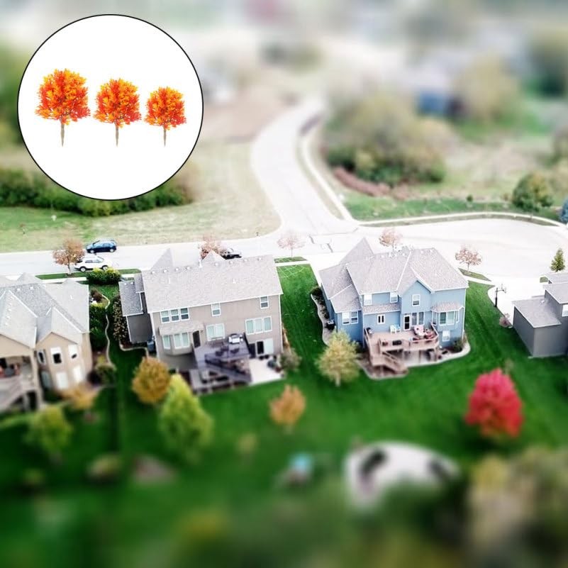 3pcs Artificial Maple Tree Models for Miniature Scenery Simulation Trees for …