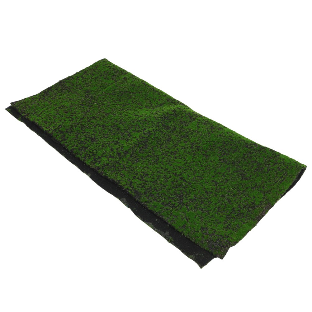 Set of Durable Artificial Moss Sheet Green Model Grass Mat for Home Decor