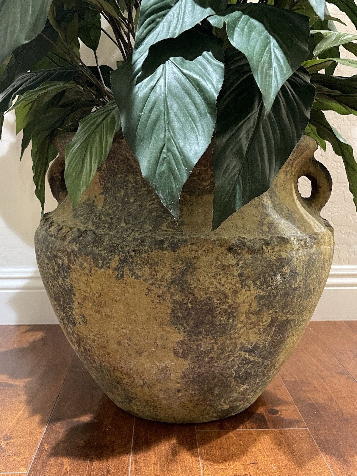 4 ft Artificial Silk Peace Lily Spathiphyllum Heavy 18″ Decorative Ceramic Pot