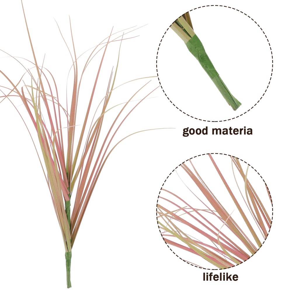 Set of 2 Artificial Tall Grass Plants Outdoor Fake for Decorative