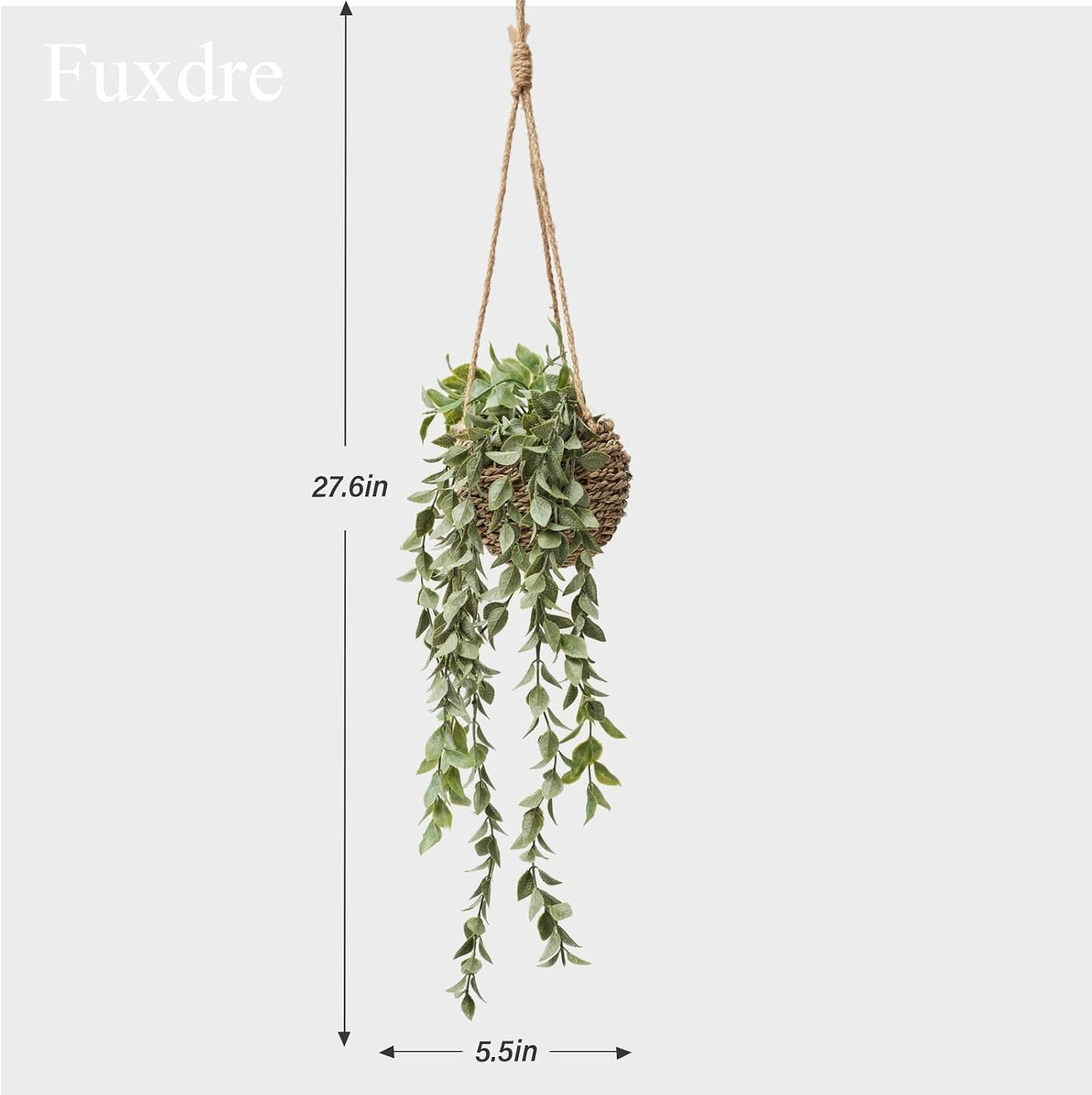Charming 3 Pack Artificial Hanging Plants in Baskets for Stylish Home Decor