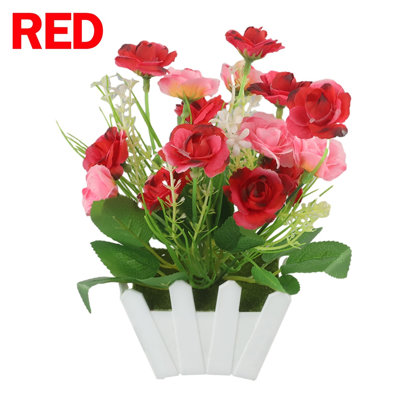 Realistic Looking Artificial Flowers in Pot for Indoor and Outdoor Use