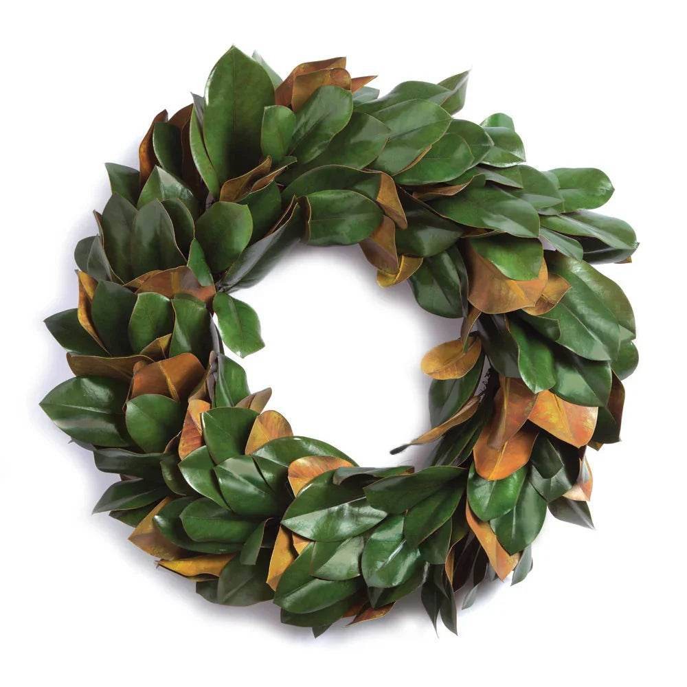 Grand Magnolia Leaf Wreath 24″