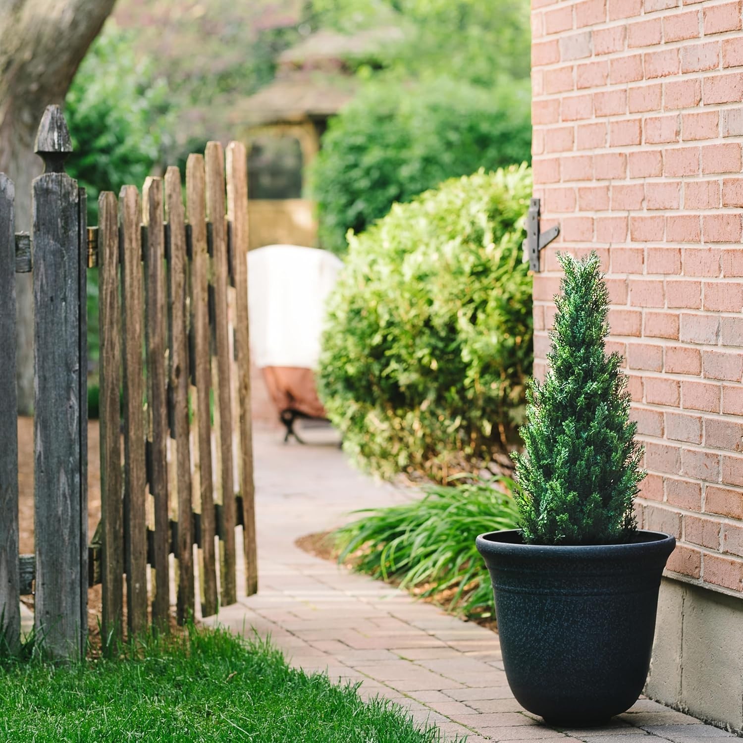 Set of 2 Pre-Potted 3 Feet Faux Cedar Trees – Perfect for Indoors & Outdoors