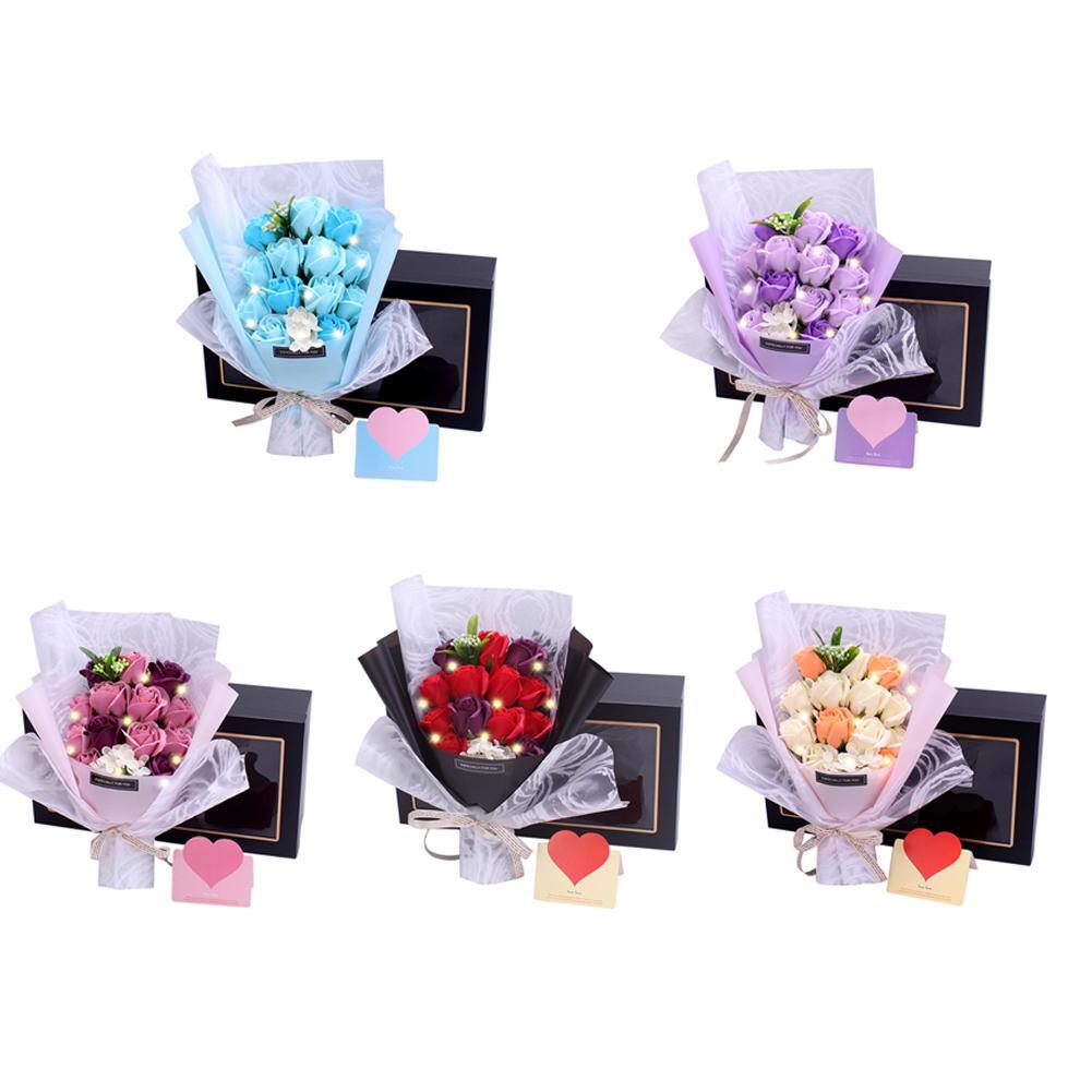 Soap Bouquet Realistic Floral Soap Flower Gift Bouquet Valentine’s Day
