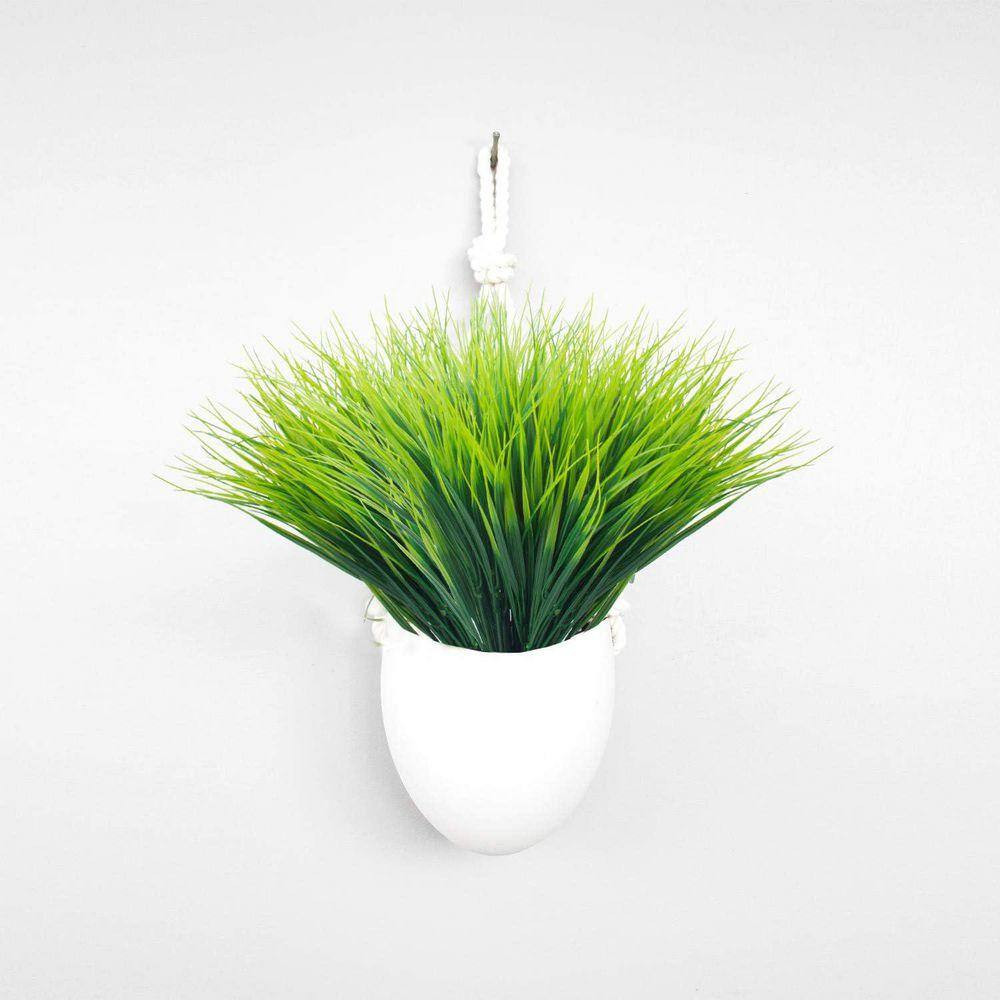 14 In. Green Outdoor Artificial Wheat Grass Greenery Plants 20-Bundles