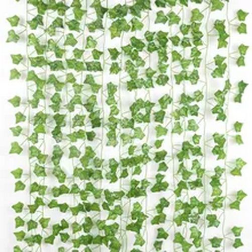 12pcs 2.1m Artificial Green Leaves Hanging Plant Vine Home And Garden Decor HOT