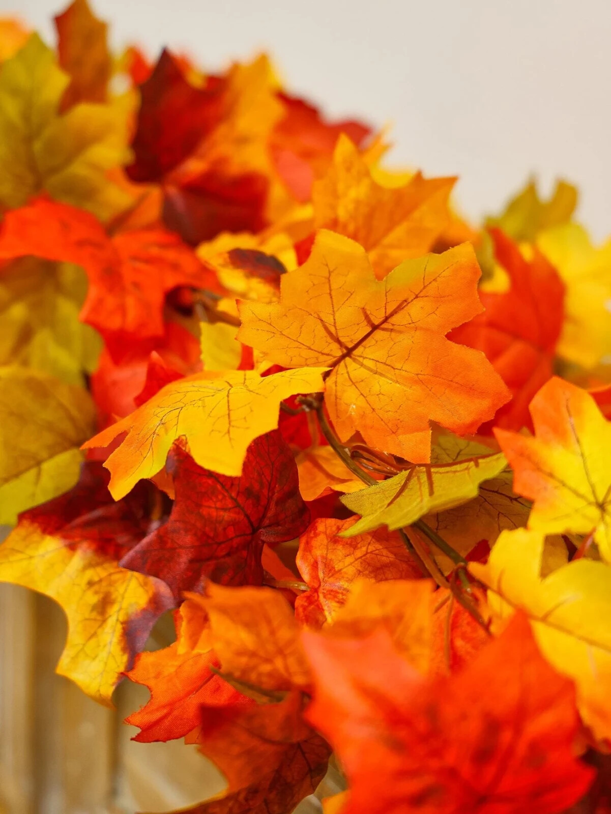 4 Pack Fall Garland Maple Leaf 6ft Foliage Mantle Vine Door Wall Decor Autumn