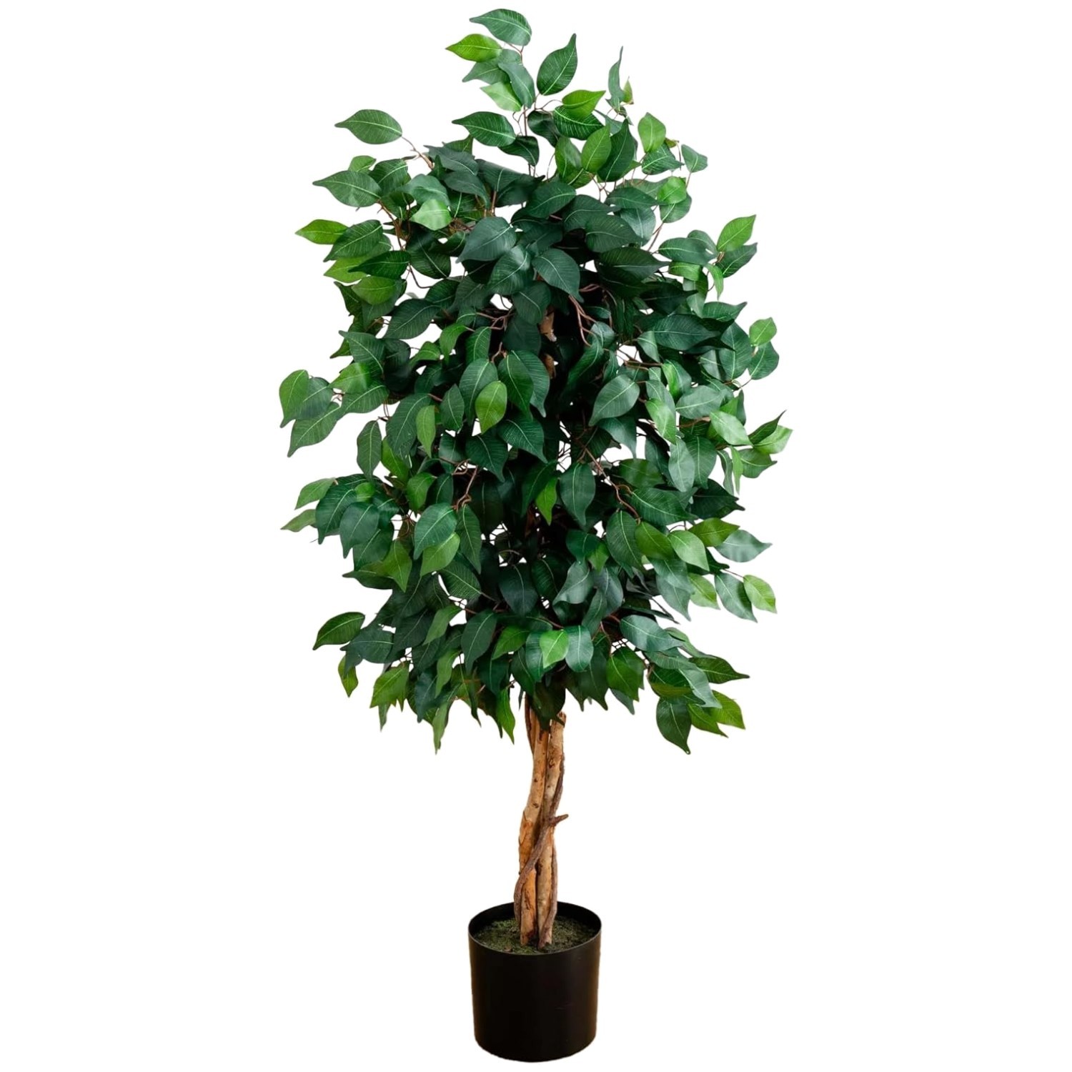 4ft Triple Trunk Ficus Silk Tree – Realistic Indoor Plant
