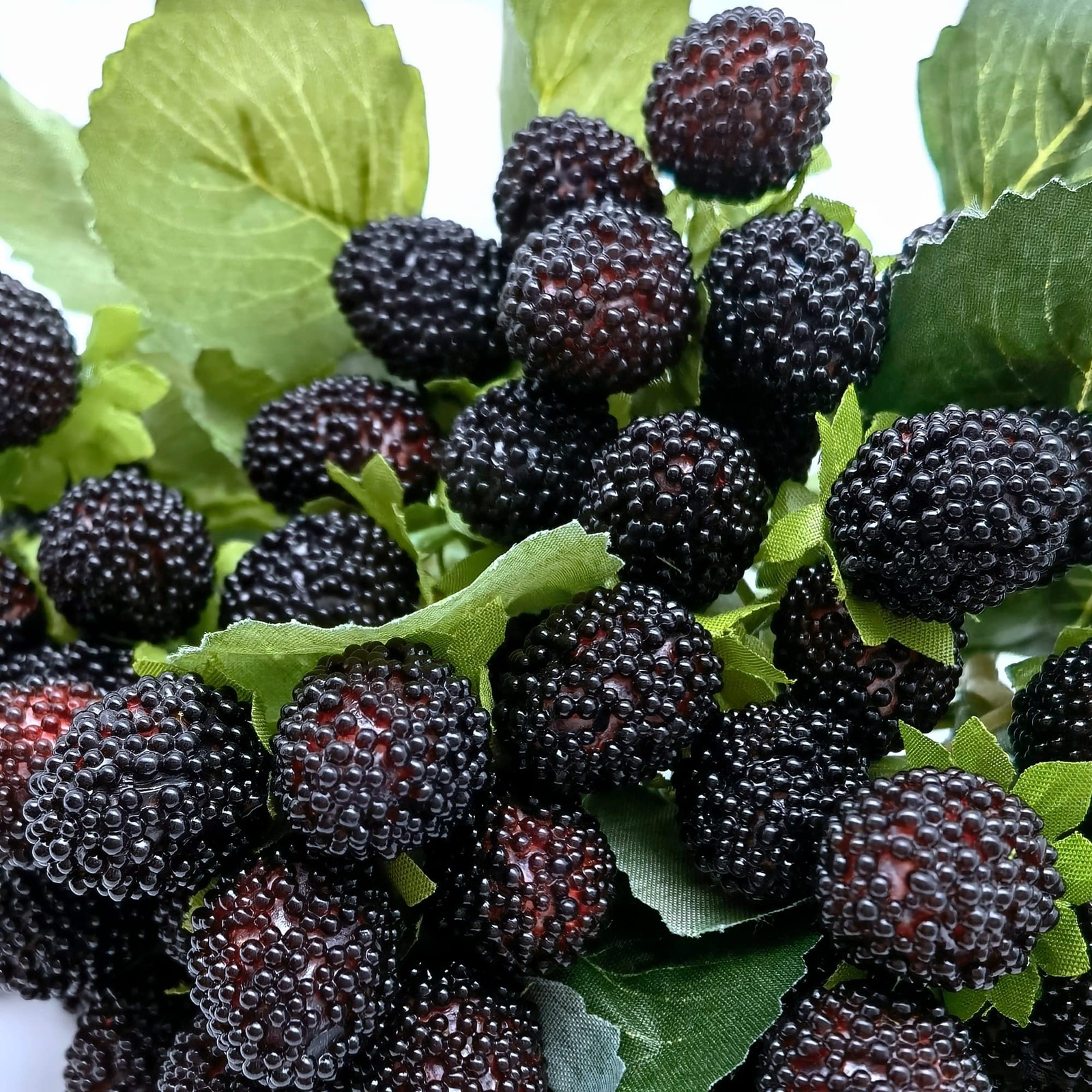 4PCS Artificial Raspberry Red Faux Fruit BlackBerry Props Table Decoration (B…