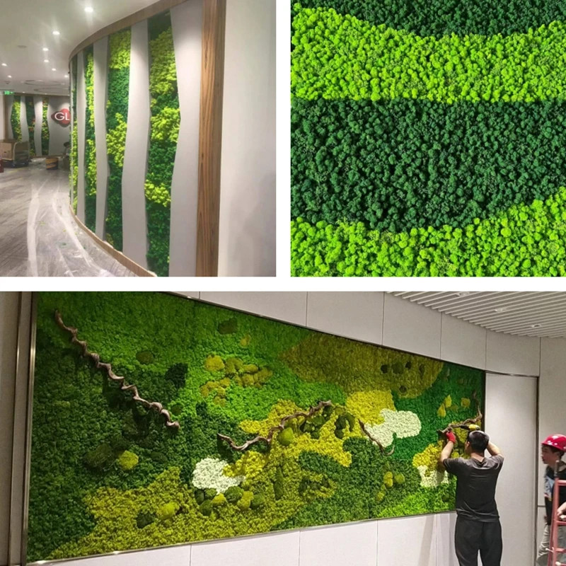200/500g Artificial Green Plants Fake Grass Eternal Moss For Home Decoration NEW