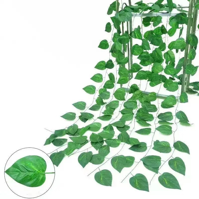 Artificial Ivy Leaf Hanging Vine 2.1M Silk Garland Wall Home Garden Decor Indoor