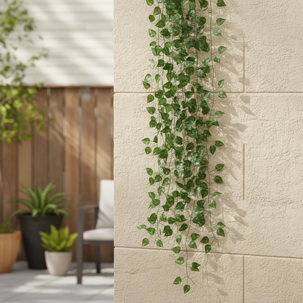 60 Pack 420FT Artificial Ivy Garland – Fake Greenery Vine Leaves for Home Decor
