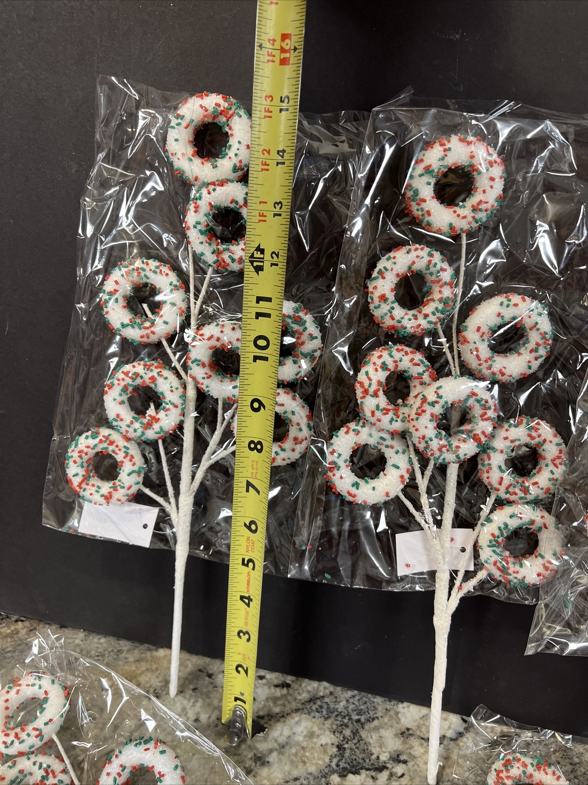 5 Sprinkle Treats Donut Doughnut 15.5” Picks Twig Spray Valerie Parr Hill Rare