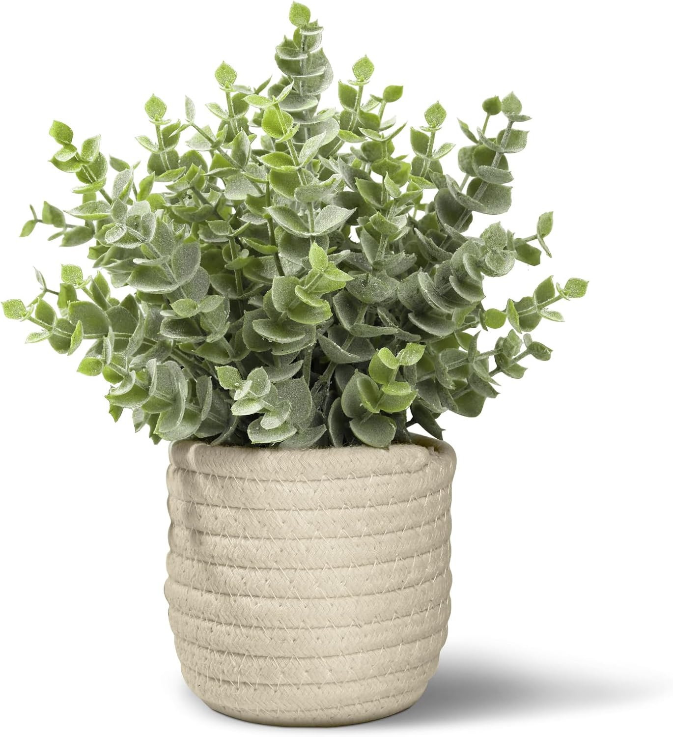 Faux Plants, Fake Plants Eucalyptus Potted for Home Office Desk, Artificial Euca